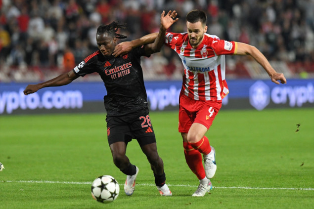 UEFA Liga šampiona: Crvena zvezda poražena od Benfice