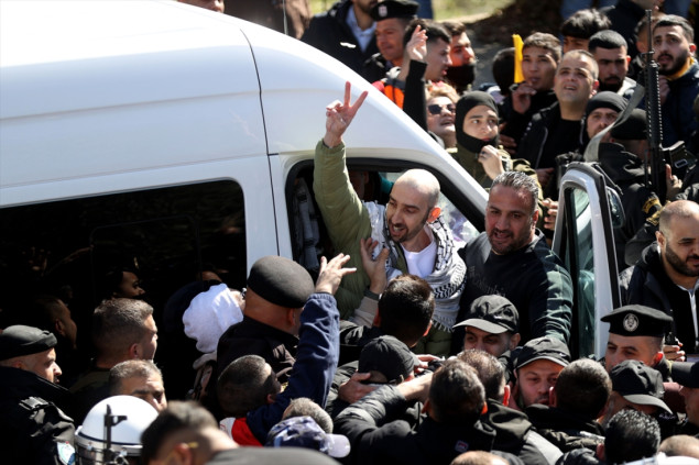 Deset oslobođenih palestinskih zatvorenika stiglo u Ramallah