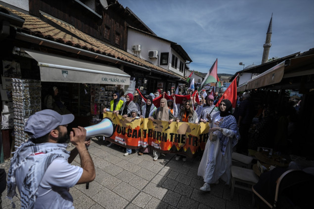 Protestna šetnja za Palestinu u Sarajevu
