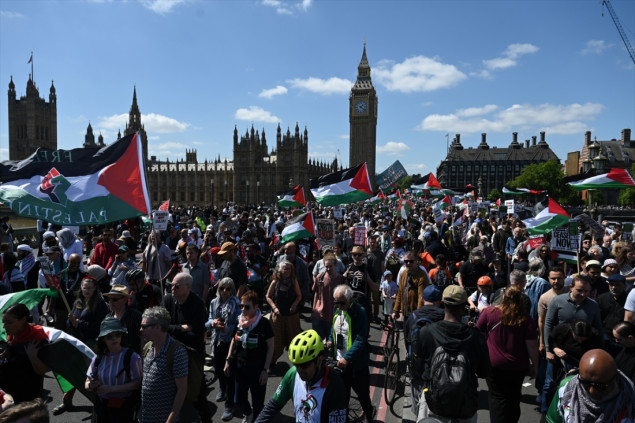 Desetine hiljada ljudi marširalo evropskim gradovima obilježavajući 77 godina od Nakbe