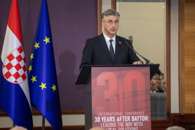 Plenković na konferenciji o Daytonu: Mir nije naslijeđe, već stalna obaveza