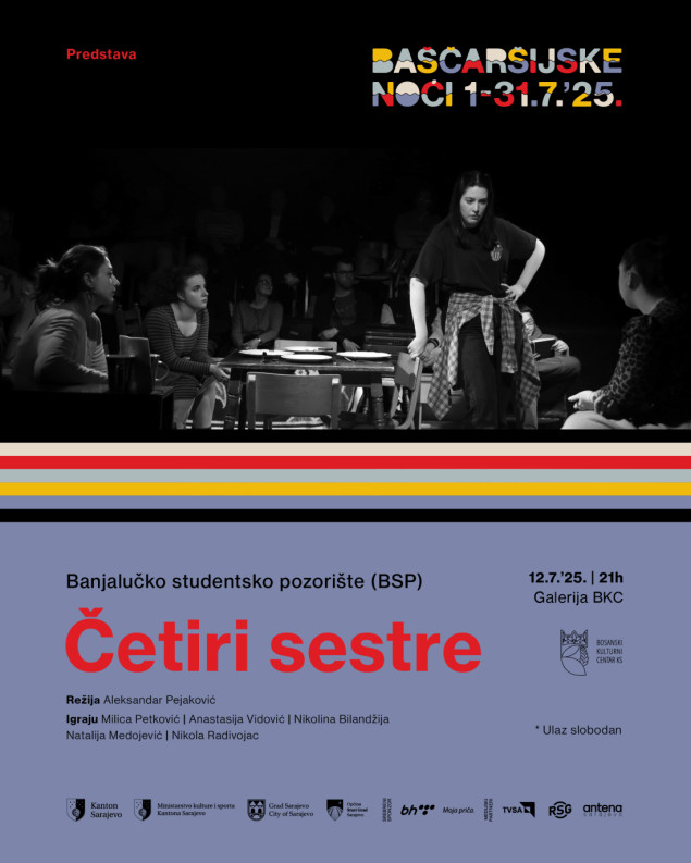 Predstava “Četiri sestre” 12. juli, Galerija BKC KS