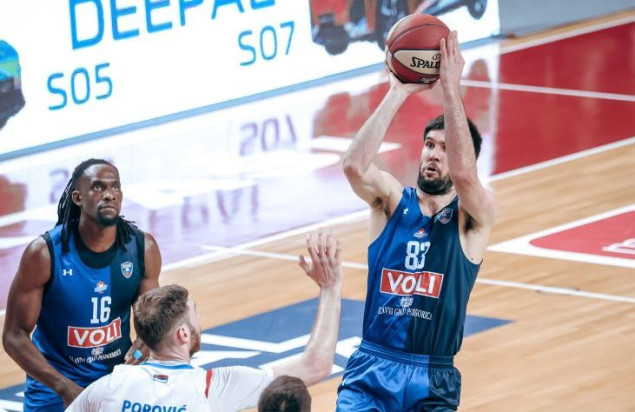 Axel Bouteille iz Budućnosti MVP petog kola Top 8 faze ABA lige