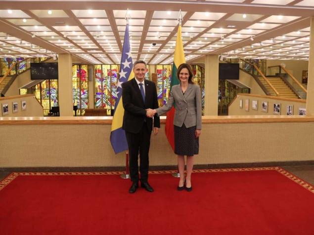 Bećirović - Čmilytė-Nielsen: Članstvo BiH u EU i NATO-u ojačalo bi sigurnost jugoistočne Evrope