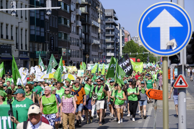 Zdravstveni radnici u Briselu protestovali protiv loših uslova rada