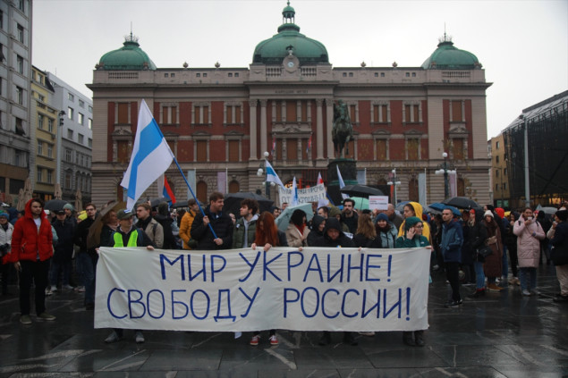 Antiratni skup u Beogradu: Rat u Ukrajini nije ruski već Putinov