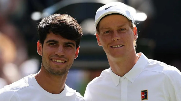 Prijateljski meč u Južnoj Koreji: Sinner i Alcaraz na terenu