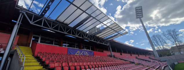 Vjetar oštetio krov iznad VIP lože na Bilinom polju, koja će biti zatvorena do daljnjeg