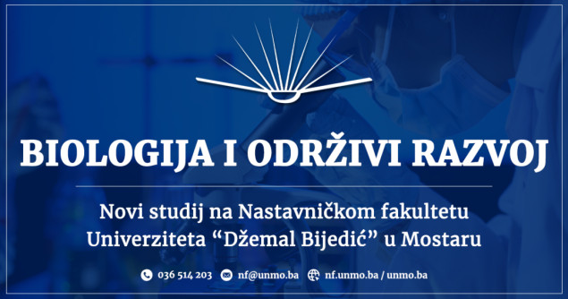 Biologija i održivi razvoj novi studij na Univerzitetu Džemal Bijedić
