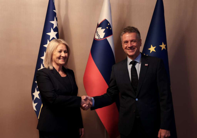 Predsjedavajuća Krišto na sastanku s premijerom Golobom uoči Bledskog strateškog foruma