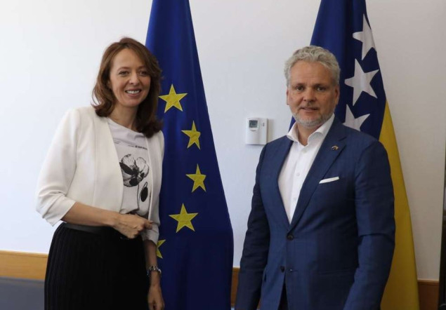 Ministrica Bošnjak razgovarala s veleposlanikom Sattlerom o putu Bosne i Hercegovine ka EU