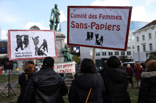 Migranti "bez papira" protestovali u Briselu