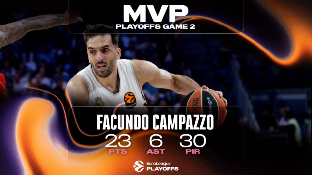 Facundo Campazzo najbolji igrač drugih utakmica play-offa Eurolige