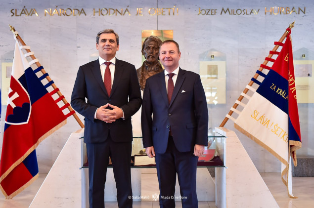 Šef crnogorske diplomatije u Slovačkoj: Fokus na jačanju bilateralnih odnosa i EU integracije