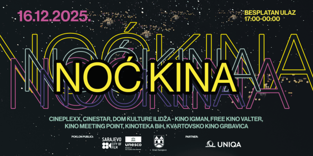 Uskoro u Sarajevu "Noć kina", ulaz besplatan