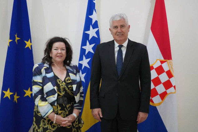Čović s Pierce: Mir, stabilnost i teritorijalni integritet BiH ključni