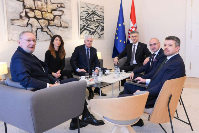 Čović razgovarao s Plenkovićem o bilateralnim odnosima i saradnji s naglaskom na evropske reforme