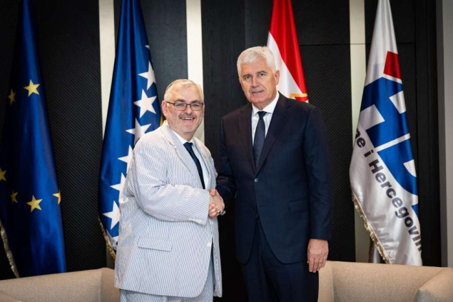 Čović – Crishock: Politički dijalog i dogovor ključni za stabilnost BiH i reformske procese
