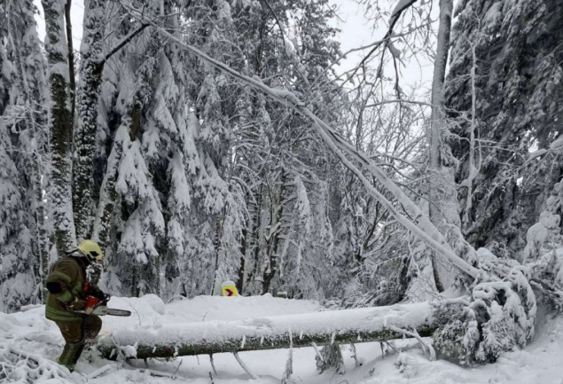 Zatvoren put Kozarac - Mrakovica zbog snijega i stabala na kolovozu