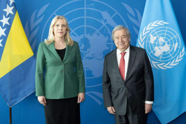 Cvijanović - Guterres: Saradnja institucija u BiH sa Ujedinjenim nacijama veoma dobra