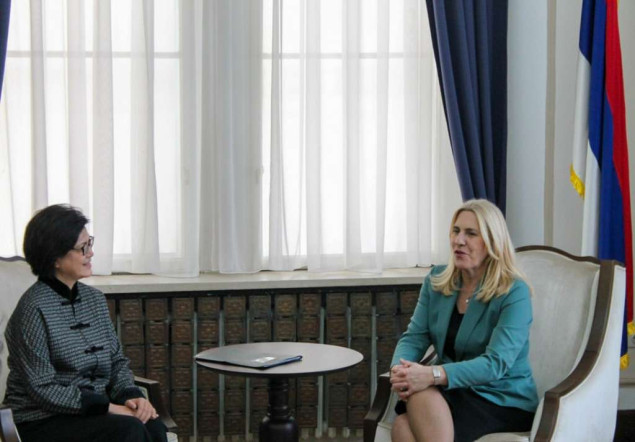 Cvijanović razgovarala s predstavnicom Mehanizma saradnje Kine i centralne i istočne Evrope