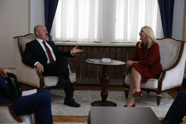 Cvijanović i Ginkel o aktuelnoj političkih situaciji u BiH i jačanju saradnje s SAD-om