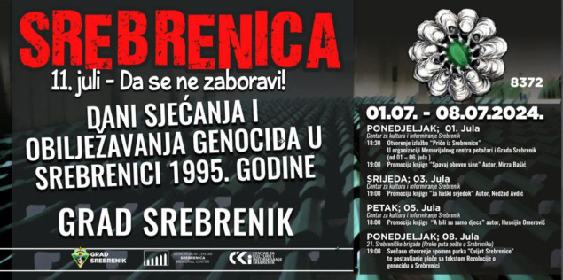 Srebrenik: Manifestacija "Dani sjećanja"