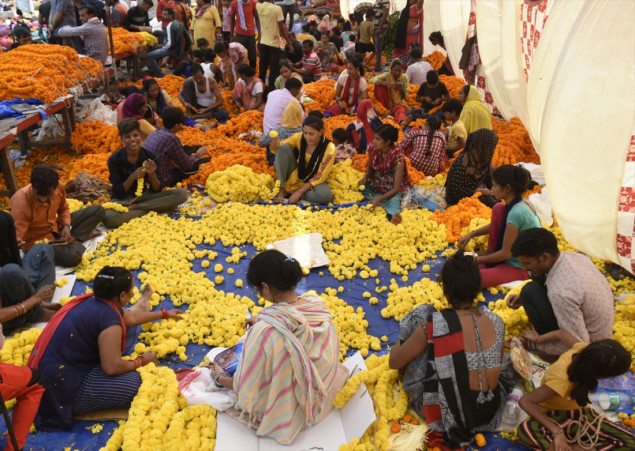 Pripreme za proslavu festivala Diwali u Indiji