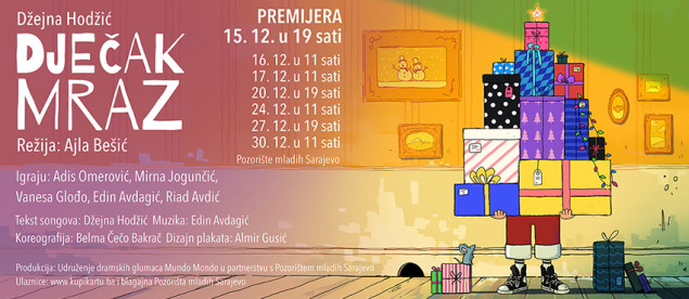 Pozorište mladih Sarajevo: Večeras premijera predstave "Dječak Mraz"