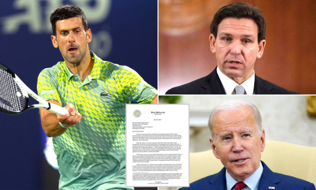 Guverner Floride traži od Bidena da dozvoli Đokoviću učešče na Mastersima