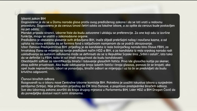 Mediji objavili različite dijelove dokumenta usvojenog u Laktašima