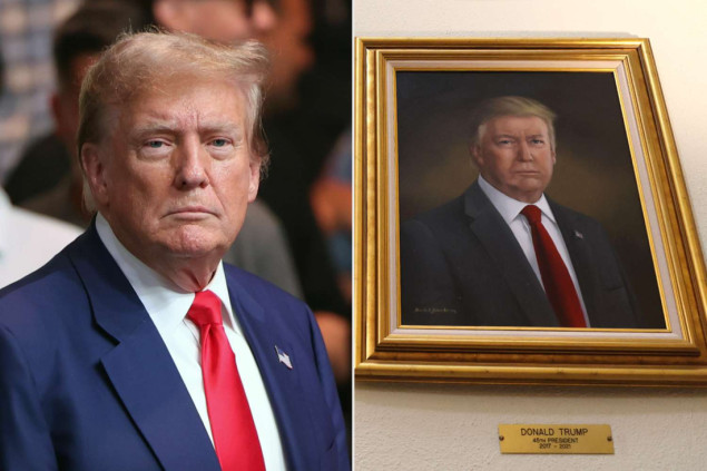 Uklonjen portret Donalda Trumpa koji je on kritikovao da ga ružno prikazuje