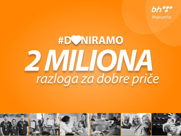 BH Telecom u ovoj godini donira 1.840.093 KM za 293 pravna lica