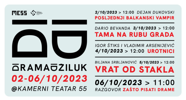 63. MESS: Scensko čitanje drame "Urotnici"