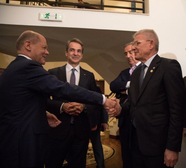 Džaferović se u Solunu susreo s njemačkim kancelarom Olafom Scholzom