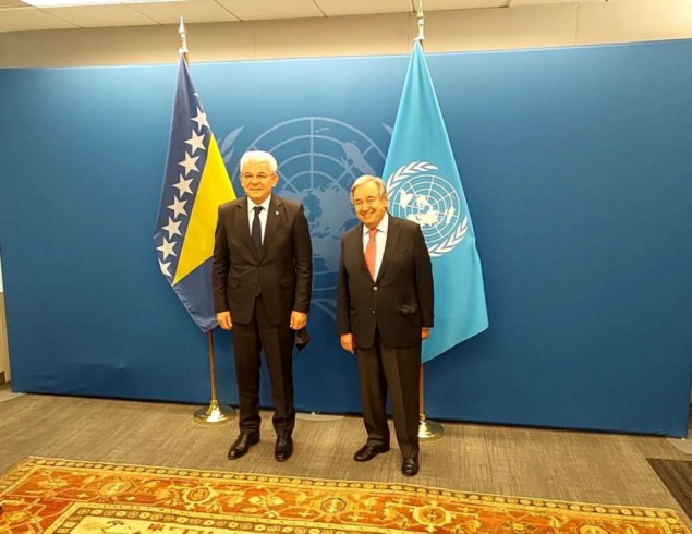 Džaferović sa Guterresom o aktuelnoj međunarodnoj situaciji