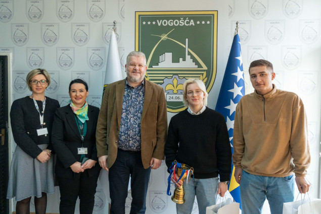 Balkanska prvakinja Džejla Kožljak na prijemu kod načelnika Hasanovića