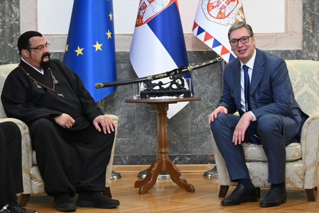 Steven Seagal u Beogradu - Sa Vučićem o promociji Srbije u svijetu