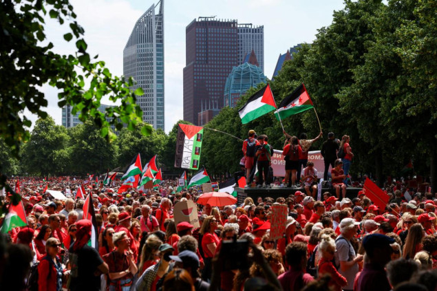 Velike demonstracije u Nizozemskoj zbog izraelske opsade Gaze i politike nizozemske vlade prema ratu