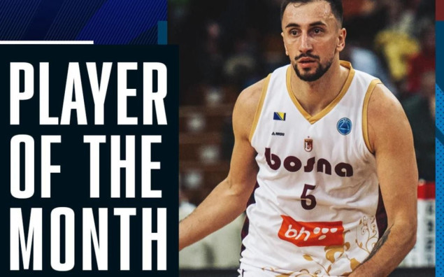 Igrač KK "Bosna BH Telecom" Edin Atić MVP mjeseca februara