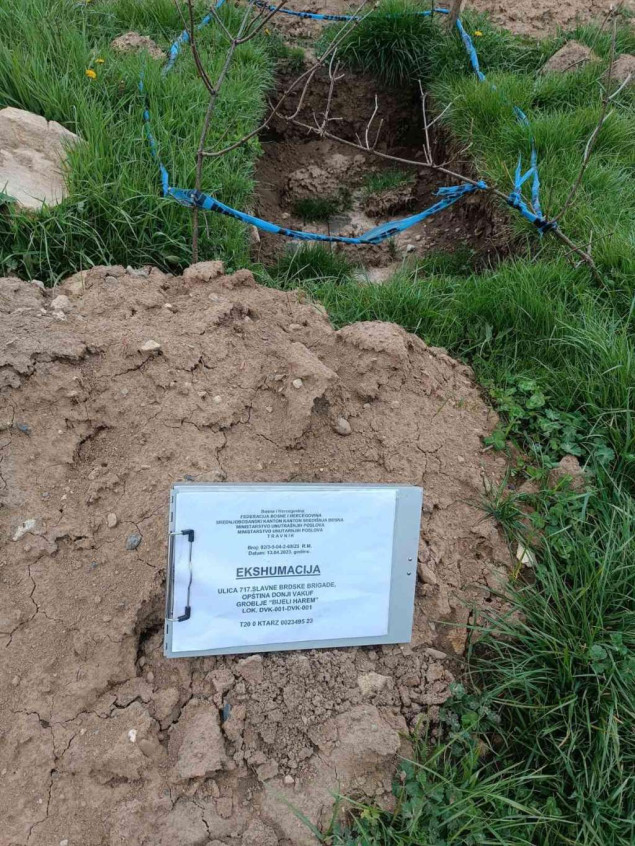 U Donjem Vakufu ekshumirani posmrtni ostaci najmanje jedne žrtve proteklog rata