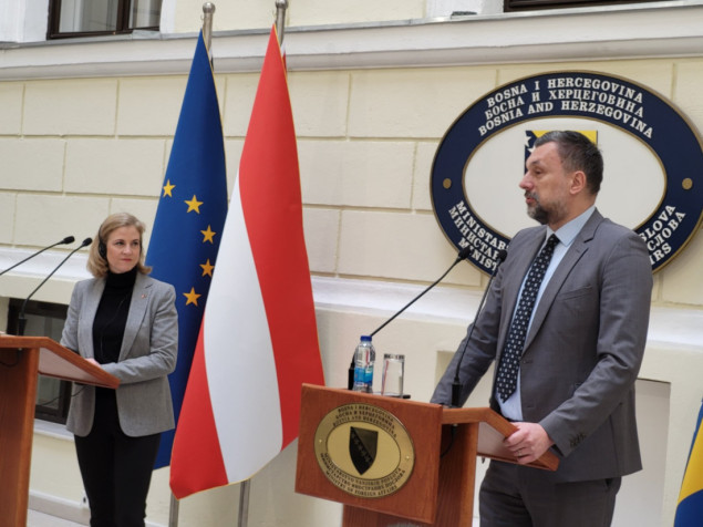 Press konferencija Elmedina Konakovića i austrijske ministrice vanjskih poslova