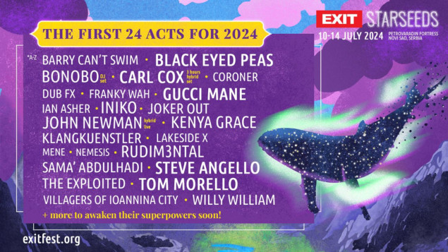 Tom Morello, Black Eyed Peas i Gucci Mane predvode program Exit festivala 2024.