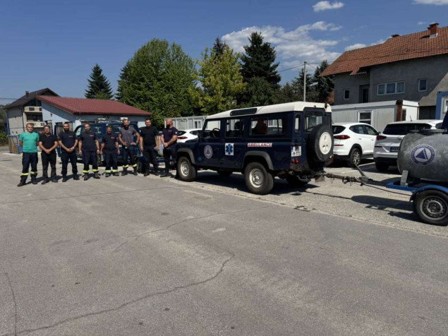 Konjic: Angažirana Federalna specijalizirana jedinica civilne zaštite za gašenje požara