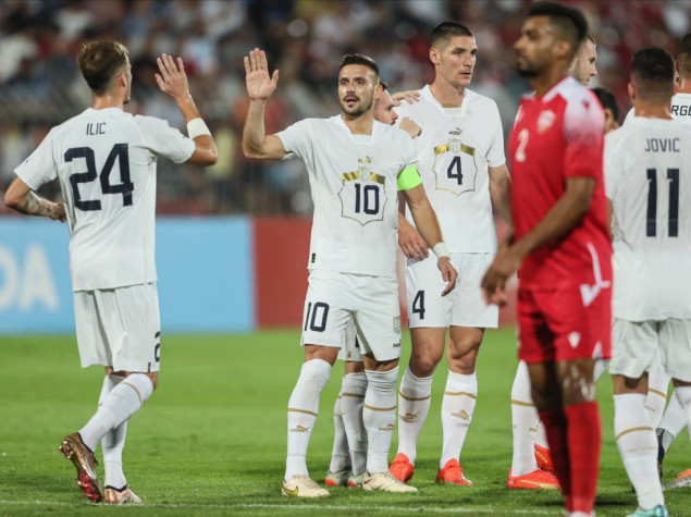 Srbija ubjedljiva protiv Bahreina pred put u Katar