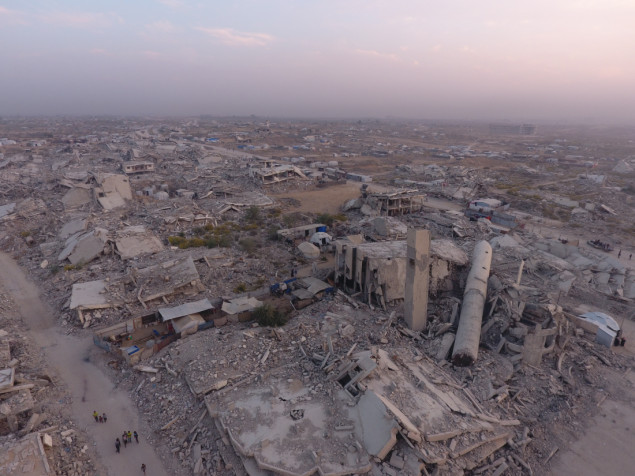 Snimak potpunog uništenja na zapadu Gaze nakon izraelskih napada