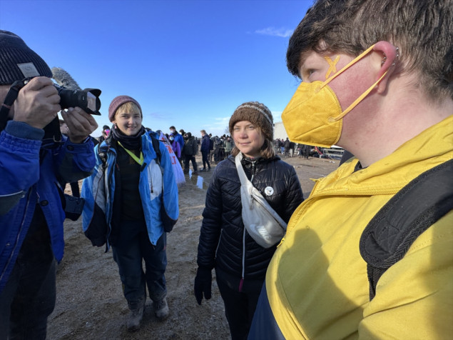 Aktivistkinja Greta Thunberg ponovo s aktivistima u Lutzerathu