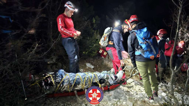 Pripadnici GSS-a spasili povrijeđenu žensku osobu na Čvrsnici