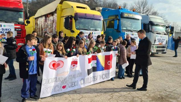 Halilagić i Omerović ispratili humanitarni konvoj za Tursku