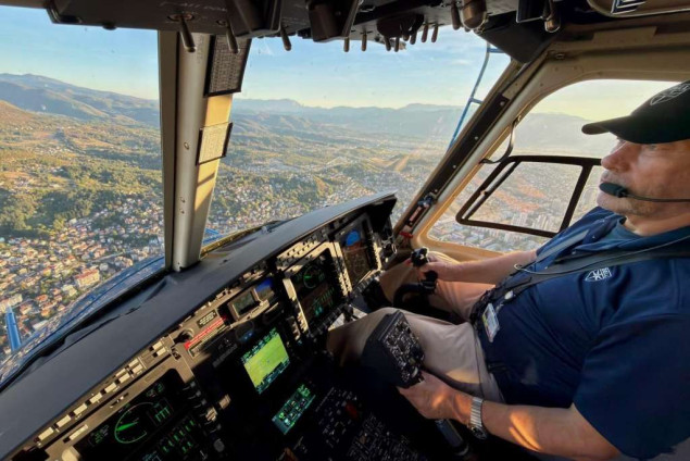 Helikopter MUP-a Kantona Sarajevo obavio prvi let iznad grada